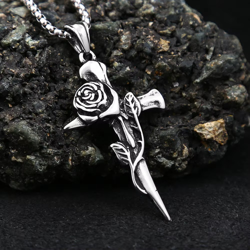 316l edelstahl rose - edelstahl, kreuz