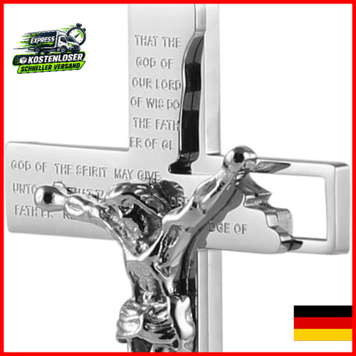 Edelstahl kreuz halskette - edelstahl, für