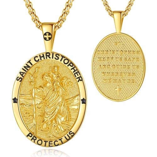 Christophorus anhänger kette - anhänger,