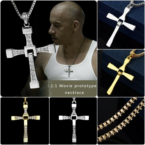 Halskette mit kreuz fast - halskette,
