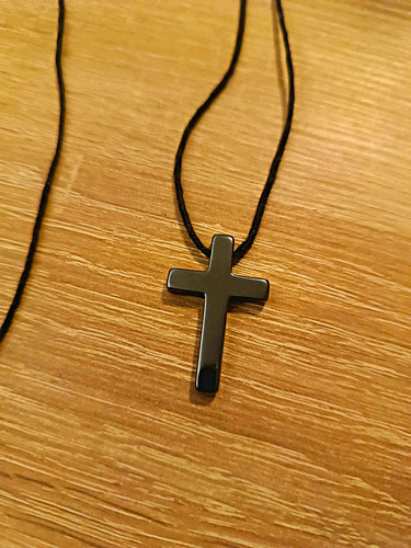 Schwarze kordel halskette mit - schwarze,