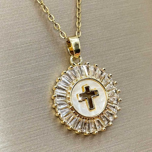 Kreuz halskette anhänger gold - kreuz,