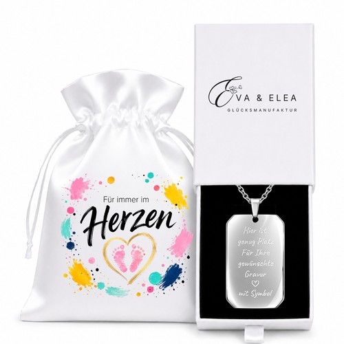 Kette mit gravur edelstahl - kette,