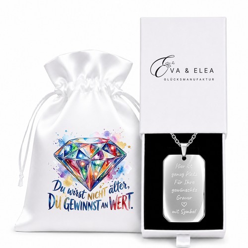 Kette mit gravur unisex - kette,
