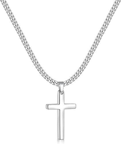 Kreuz kette herren edelstahl - kette,