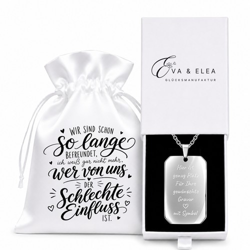 Kette mit gravur freund wir - gravur,