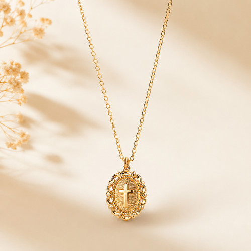 Halskette gold kreuz - kreuz, anhänger