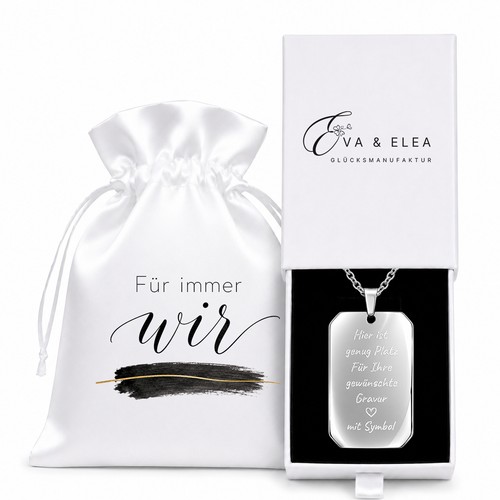 Kette mit gravur liebe für - gravur,