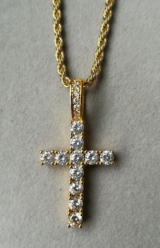 Kreuz anhänger mit - kreuz, halskette