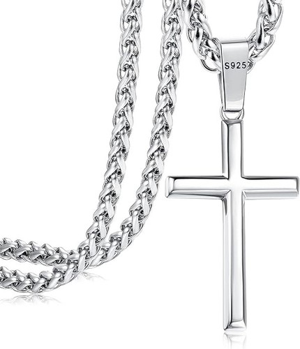 Kreuzkette 925 silber - kreuzkette,