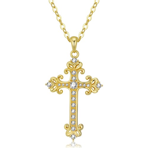 Kreuzkette damen herren gold - kreuzkette,
