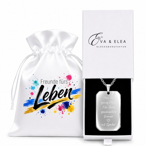 Kette mit gravur freund - kette,
