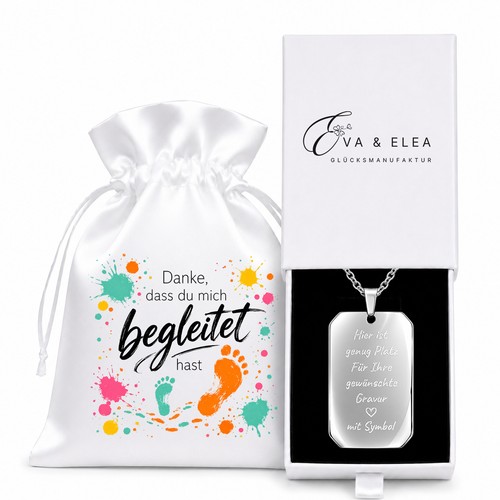 Kette mit gravur dankeschön - kette,