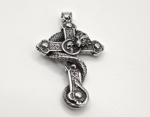Edelstahl anhänger kreuz - edelstahl,