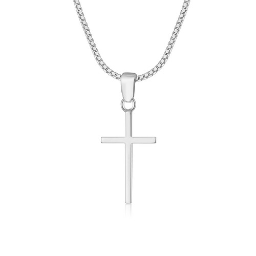 Kreuz anhänger mit kette - kreuz, echt