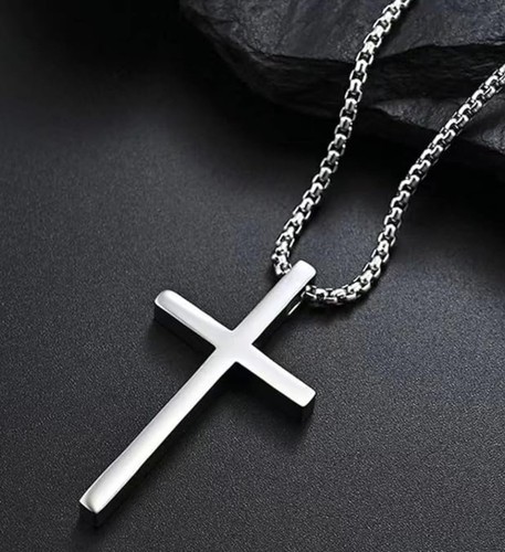 Kreuz halskette aus edelstahl - kreuz-halskette,