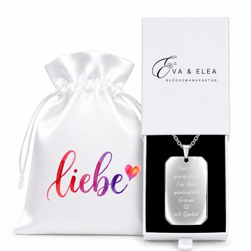 Kette mit gravur edelstahl - kette,