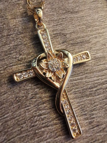 Blumen kreuz glitzer gold - glitzer,