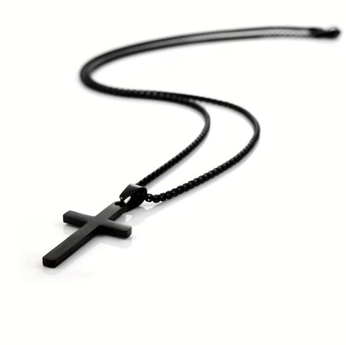 Kreuz kette schwarz - kreuz,