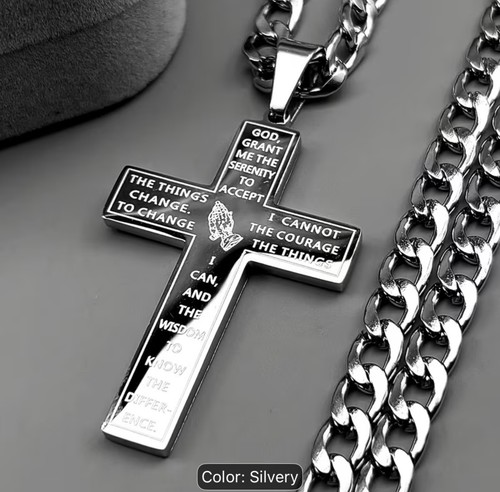 Edelstahl herren kreuz - herren,