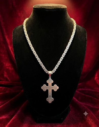Königskette mit kreuz 925 - mit,