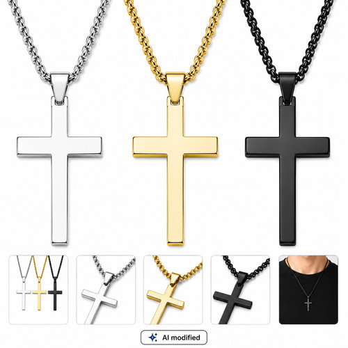 Halskette kreuz anhänger - kreuz,