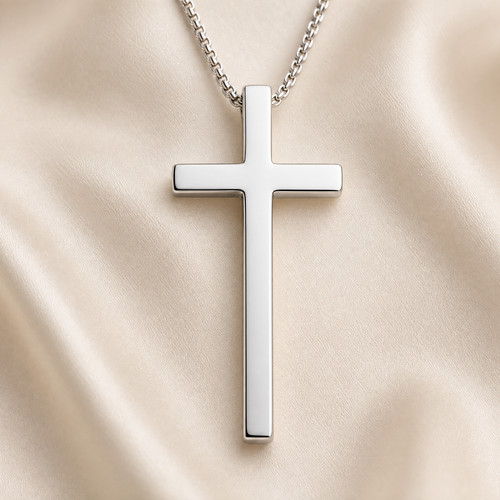 Kreuz anhänger edelstahl - kreuz,