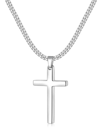 Herren kreuzkette edelstahl - herren,