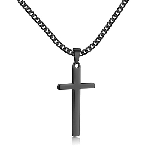 Kreuzkette herren edelstahl - kreuzkette,